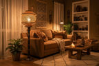 Aabha Woven Standing Lamp