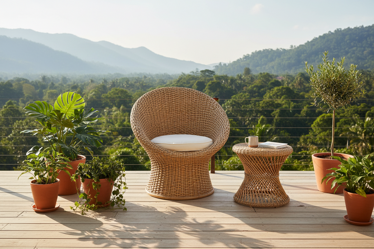 Cove Woven Rattan Chair