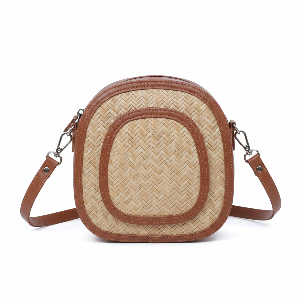 Vana Handwoven Cane Sling Bag